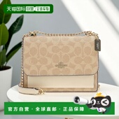 奥莱款 香港直邮Coach蔻驰 女包 迷你女士PVC配皮单肩斜挎包CW206I