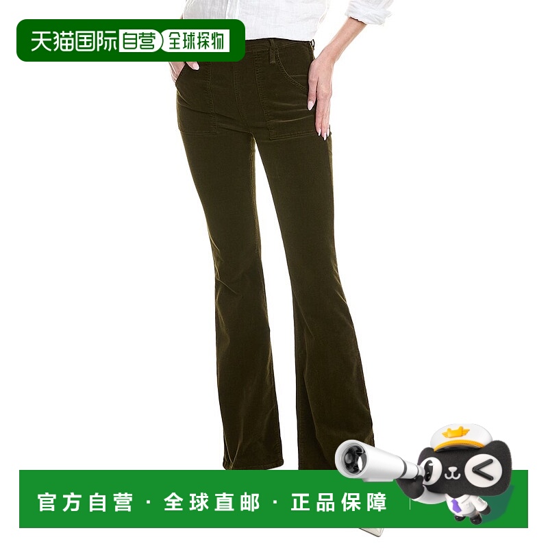 自营 FRAME Denim Surplus 灯芯绒喇叭牛仔裤 - 黑色 美国奥莱直