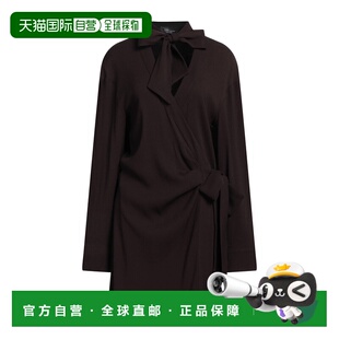 1h可退 香港直邮Blumarine 蓝色情人 女士 短款连衣裙 brown棕色