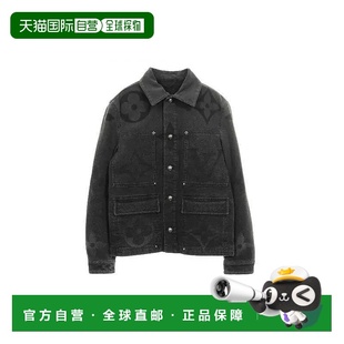 日本直邮中古LV路易威登男A级95新Denim Jacket牛仔外套棉外套黑
