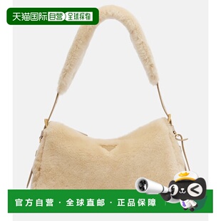 Aimee 1h可退 女士 普拉达 中号毛羊皮肩包斜挎包 香港直邮Prada