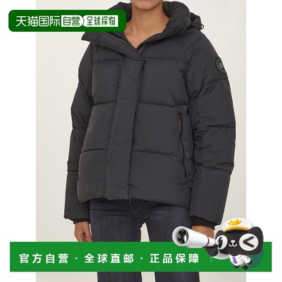 香港直邮CANADA GOOSE 女士外套 2602LB61 CO 黑色连帽羽绒服