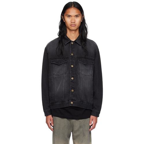 美国直邮we11done男士外套牛仔直筒型休闲时尚 保暖舒适男装上衣