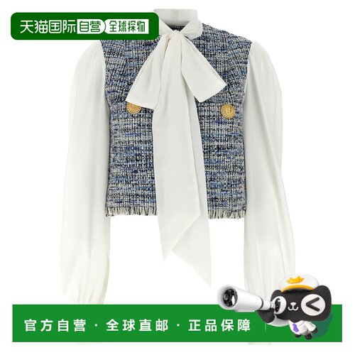 1h可退 欧洲直邮BALMAIN 女士西服 EF1SD211MG25SOF AW2025 白色