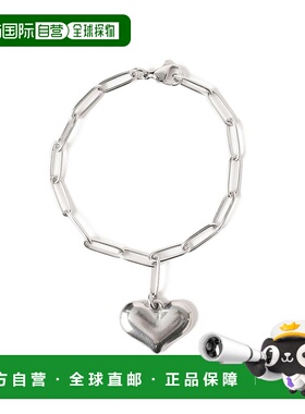 1h可退 日本直邮Ray BEAMS 女士 不锈钢 光泽链条 心形吊坠 手链