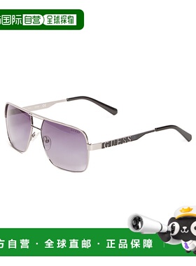 自营 guess金属导航太阳镜 - 银白色 美国奥莱直发