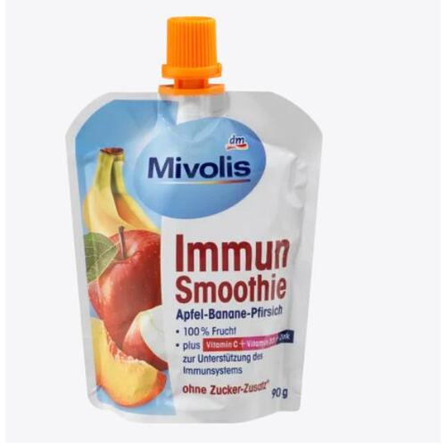 欧洲直邮Mivolis维生素提高免疫水果泥90g