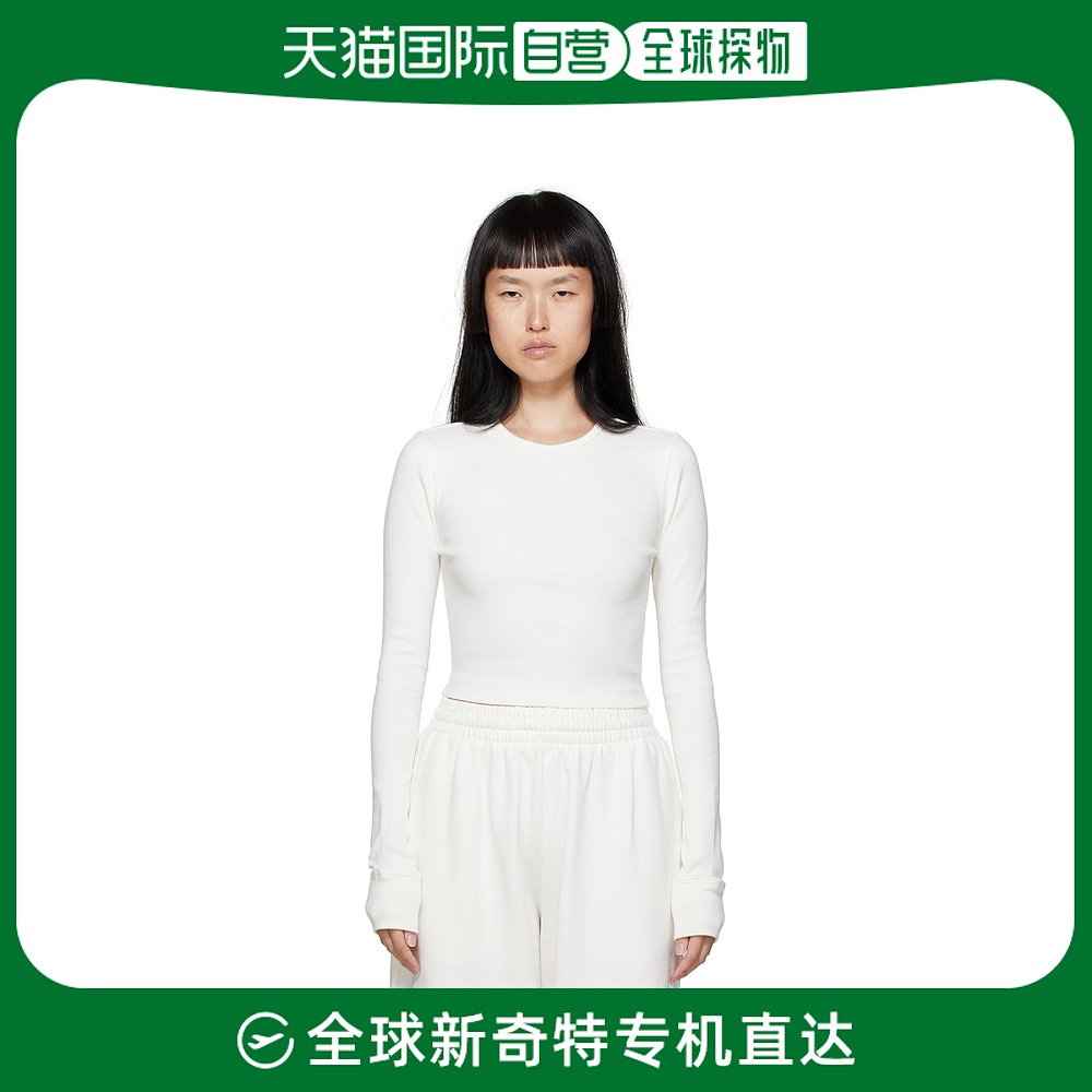 香港直邮潮奢 WARDROBE.NYC女士灰白色 Hailey Bieber联名长袖