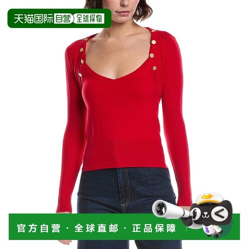 自营L'AGENCE 2pc Nara Tank & Shrug Set - red 美国奥莱直发