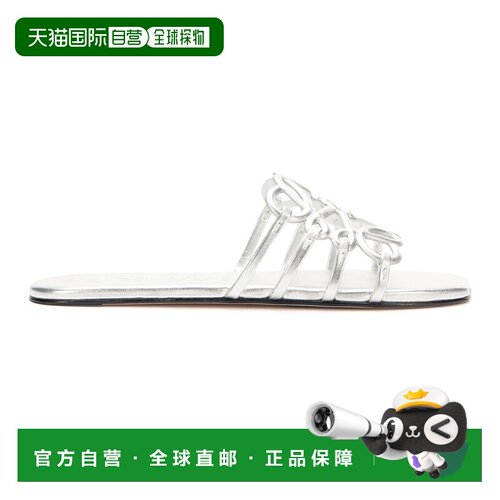 自营欧洲直邮LOEWE罗意威 女士银色层压羊皮花瓣A【付后1h可退】
