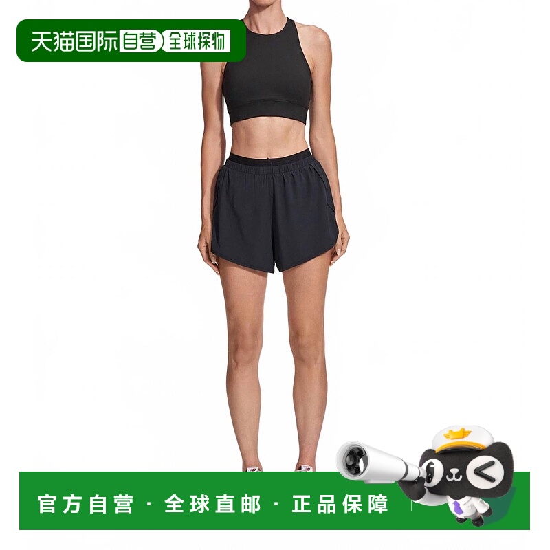 自营varleyRae Mid-Rise Running Short In Black - black 美国奥