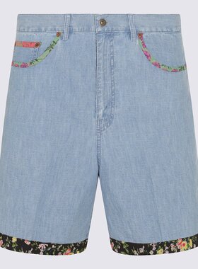 VALENTINO 男士短裤 6V0DD04HALM508 SS2025 蓝色