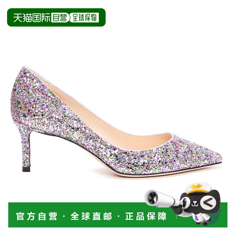 1h可退 香港直邮JIMMY CHOO 女士高跟鞋 ROMY60CGFCONFETTI尖头