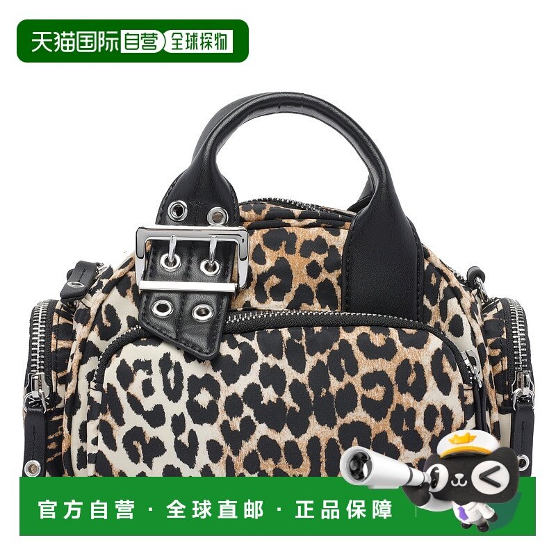 香港直邮GANNI 女士斜挎包 A6740943 AW2025 黄色 Leopard-Print