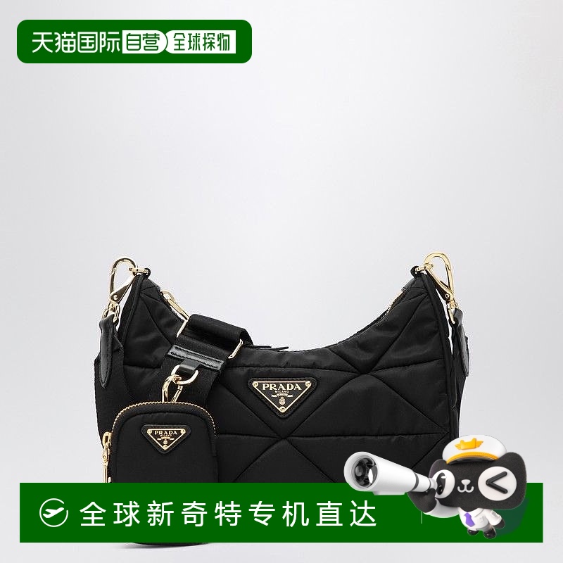 1h可退 香港直邮PRADA 女士斜挎包 1BC151D9MRDJNF0632 AW2025 黑