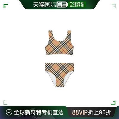 【99新未使用】香港直邮潮奢 Burberry 巴宝莉 女童Noor 格纹泳衣