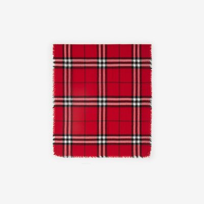 潮奢 Burberry 巴宝莉 女士 Scarfs 红色围巾 8112464