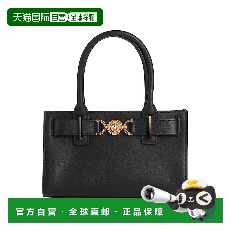 1h可退 香港直邮潮奢 Versace 范思哲 女士 手袋 black黑色 舒适