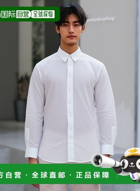 香港直邮GIVENCHY 男士衬衫 BM60ZH140C100 SS2024 白色 '4G' shi