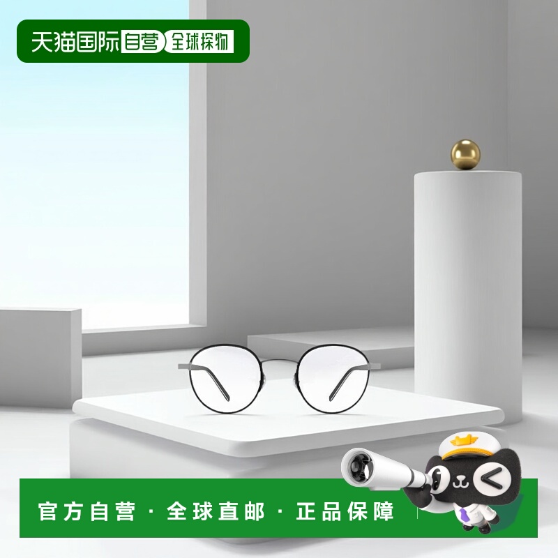 香港直邮Saint Laurent 徽标圆框平光镜 SL125