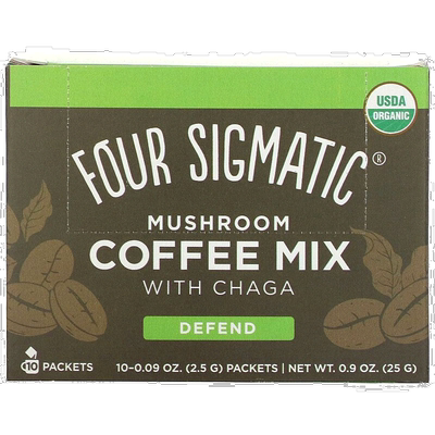 香港直发Four Sigmatic咖啡粉香味浓郁加班熬夜必备小巧便捷10包