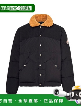 自营欧洲直邮Pyrenex Fiery黑色聚酰胺拉链口袋羽绒服男女通用