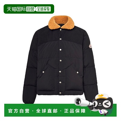 自营欧洲直邮Pyrenex Fiery黑色聚酰胺拉链口袋羽绒服男女通用