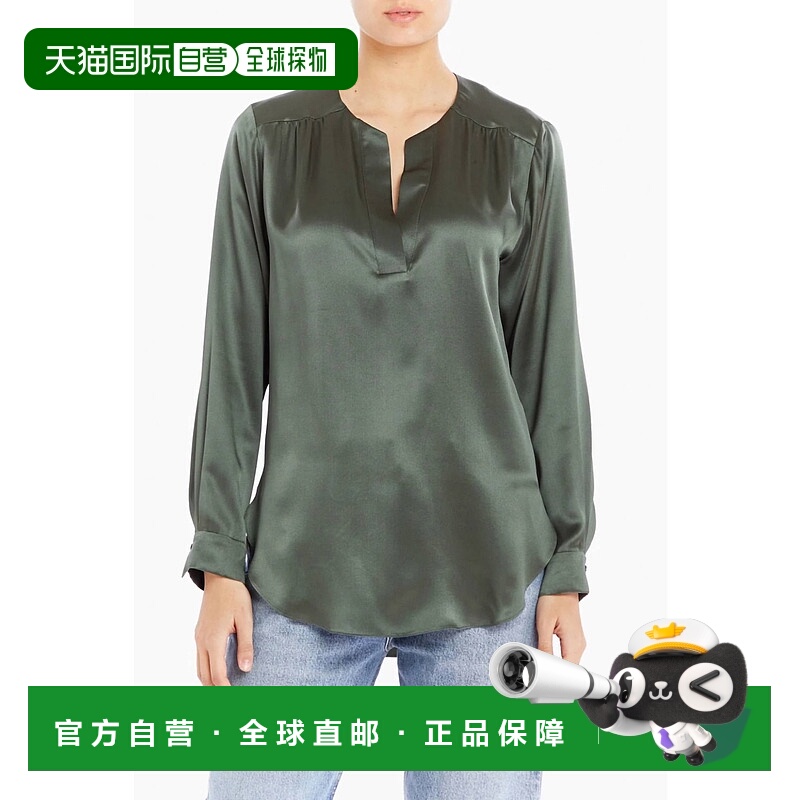 自营amanda uprichardHighliner Shirt In Tarragon - tarragon