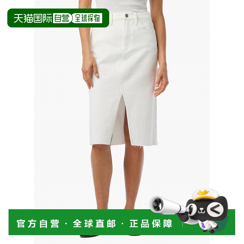 自营 joe's jeans高腰乔普林斜纹牛仔裙Sz 28$198光学白色-光学白