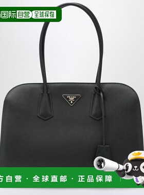 1h可退 香港直邮Prada 普拉达 女士 大号皮革购物包(黑色) 1BG605