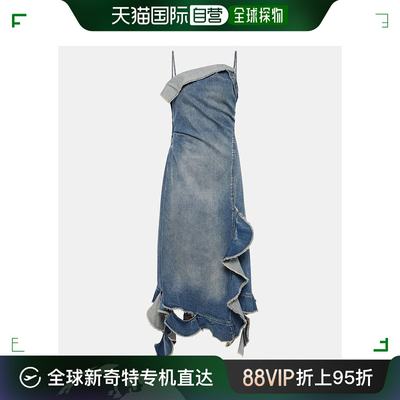 香港直邮潮奢 Acne Studios 艾克妮 女士Delouise 荷叶边牛仔中长