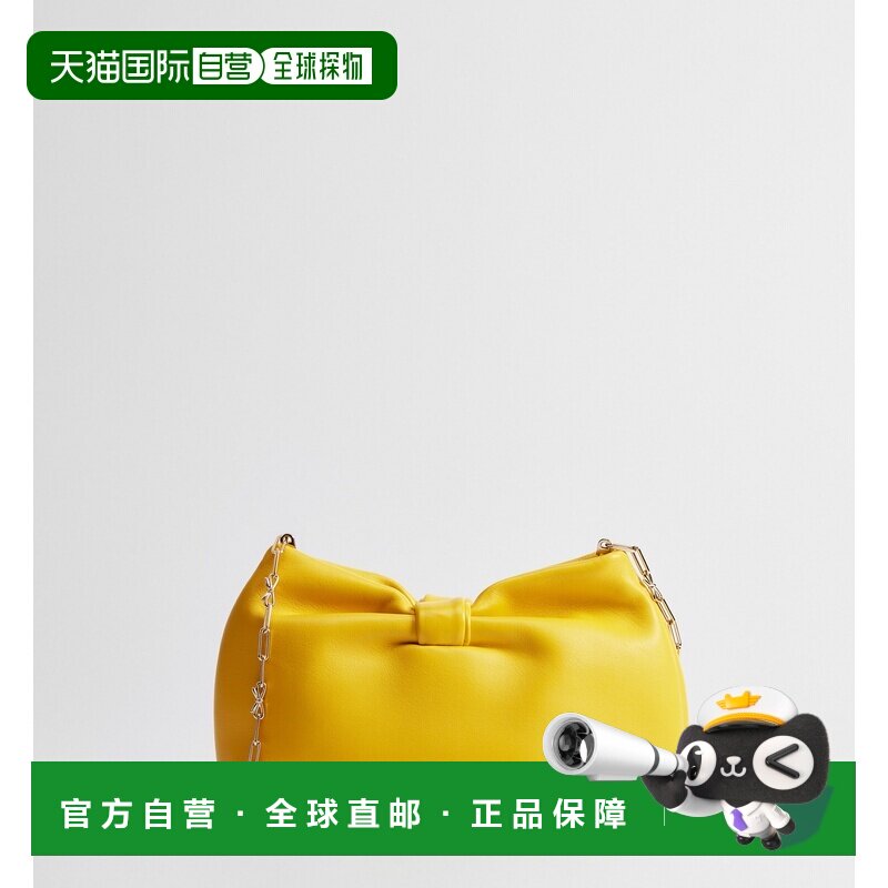 自营欧洲直邮Dior迪奥  Bow女士奶油黄手拿包手提包卡包小羊皮