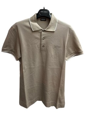Z ZEGNA 男士T恤 F746UF358A9N02 SS2025 灰色 短袖Polo衫
