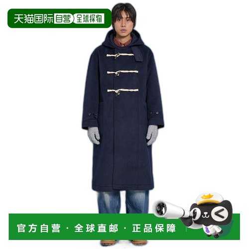 韩国直邮WAIKEI韩国小众设计师狗狗图案时尚日常秋冬大衣YKBD03CT