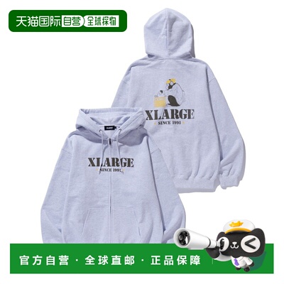 1h可退 日本直邮XLARGE 男女同款 连帽卫衣 原创印花 10125401203