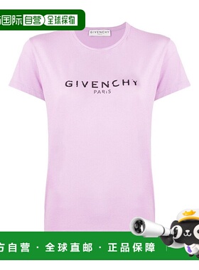 香港直邮Givenchy 徽标印花T恤 BW707X3Z0Y纪梵希短袖下摆