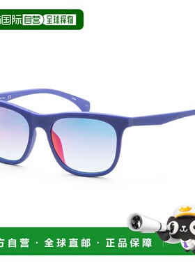 自营 calvin klein凯文克莱中性款53mm电动蓝色太阳镜-电动蓝色