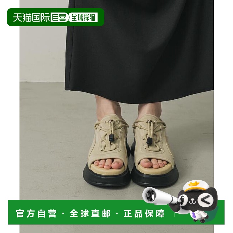 1h可退 日本直邮官方授权 SENSE OF PLACE 厚底抽绳运动凉鞋