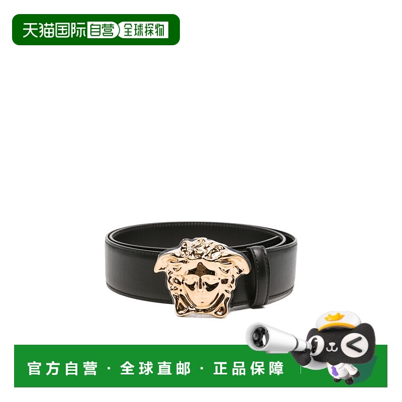 1h可退 香港直邮VERSACE 男士腰带 1020000DVTP11B00V CO 黑色 Ve