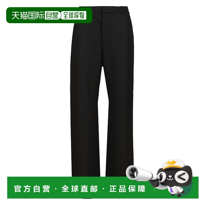 香港直邮CELINE 男士休闲裤 RP0F30V8638NO SS2026 黑色 羊毛休闲