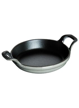 日本直邮Staub“迷你圆盘灰色 12cm”烤盘 IH 兼容盘