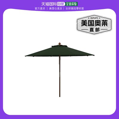 safaviehBethany 9Ft Wooden Umbrella - hunter green 【美国奥
