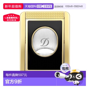 自营欧洲直邮Dupont 黑色金属钻石菱纹图案雪茄剪都彭