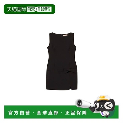 自营twin-setFitted Sleeveless Mini Dress - black 美国奥莱直