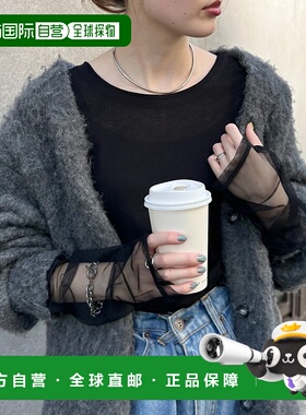 1h可退 日本直邮CIAOPANIC TYPY 女士透视感袖口设计T恤 TYZ10412