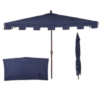 自营jonathan ySidney 9 英尺经典 MidCentury 矩形半市场露台遮