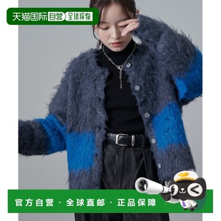 FEMME 女装 配色仿毛绒长毛感开衫 LUZ 1h可退 外套 日本直邮Lui