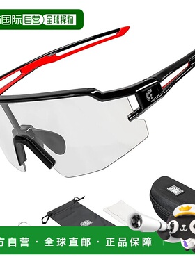 【日本直邮】Gorix 调光太阳眼镜GS-TRANS204黑红 骑行/钓鱼/运动