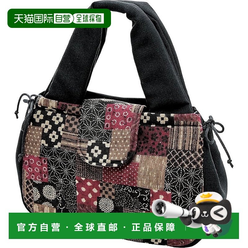 【日本直邮】cogit 和风拼布 小托特包 黑