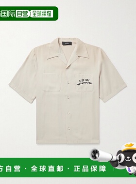 1h可退 香港直邮AMIRI 男士 HOLLYWOOD 保龄球衬衫 AMSTCA1154